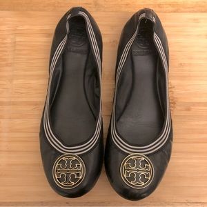 Tory Burch black flats Size 8